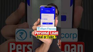 Ram Fincorp Loan Real or Fake [upl. by Doralin]