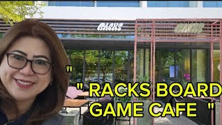 THE BEST BOARD GAME CAFE  RACKS BOARD GAME CAFE [upl. by Seavey]