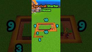 Minecraft Survival Starter House 🏠  Minecraft House Easy  shorts minecraft [upl. by Aydin]