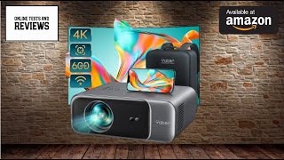 YABER Pro V9 600 ANSI Native 1080P Outdoor Movie Projector Auto 6D Keystone Full Review [upl. by Rogerio]