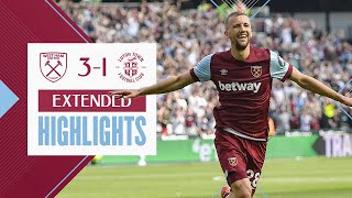 West Ham 31 Luton Town  Souček Nails A Beautiful Volley  Extended Highlights [upl. by Llerrej482]