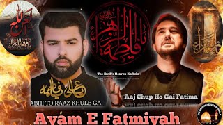 Kabhi Tu Raza Khulaye Ga  Aaj hup Ho Gai Fatima  Mesum Abbas  Farhan Ali Waris  AyamEFatmiyah [upl. by Akeihsal869]