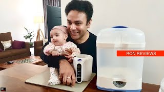 Ron Reviews  Chicco 3in1 Baby Bottle Steriliser  Chicco Digital Bottle Warmer [upl. by Isacco548]