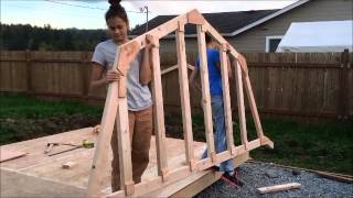 DIY shed 10x12 barn style [upl. by Weksler]