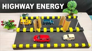 How to make Traffic Turbine Model  Vertical Axis Wind Turbine  Free Energy  Inspire Award Project [upl. by Arised]