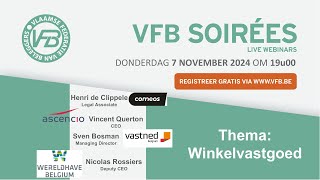 VFB Soirée Thema Winkelvastgoed met Comeos Ascencio Vastned Belgium en Wereldhave Belgium [upl. by Kyre]