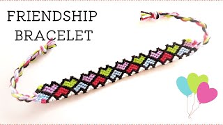 【ミサンガ】カラフルなハートfriendship bracelet braceletbook【89682】 [upl. by Richmal934]