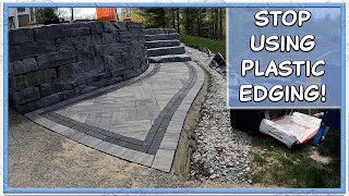 Paver Edge Restraint  Why I Use Concrete [upl. by Atir]