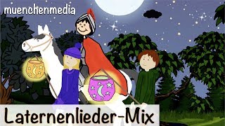 Laternenlieder Mix  Sankt Martin Lieder  Kinderlieder deutsch  muenchenmedia [upl. by Aloz35]