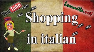 Conversation in italian  Phrases for shopping in italian  At the clothes store [upl. by Ahsikram]