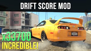 DRIFT SCORE MOD Get Points for Drifting  GTA 5 PC Mods [upl. by Yma]