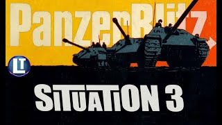 PANZERBLITZ SITUATION 3 Playthrough  Example of Gameplay  AVALON HILL Board Game RETRO GAME NIGHT [upl. by Fabri]