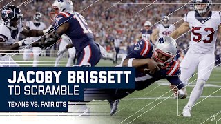 Jacoby Brissett Fakes the Handoff amp Scrambles for a TD  Texans vs Patriots  NFL [upl. by Baalman]