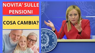 NOVITA SULLE PENSIONI [upl. by Idnil]