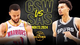 Golden State Warriors vs San Antonio Spurs Full Game Highlights  Nov 23 2024  FreeDawkins [upl. by April94]