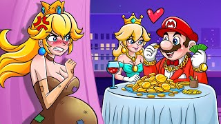 Peachs Revenge Peach Took all The Wealth and Left Mario Alone In Poverty  Super Mario Animation [upl. by Carmelle467]