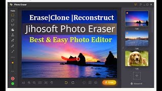 Jihosoft Photo Eraser Software  Magic Erase  Reconstruct Old Photos  Clone Objects amp Much More [upl. by Nerhe568]