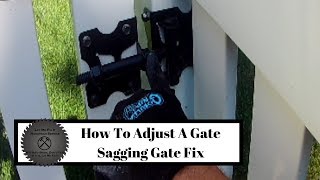 How to adjust gate hinges  Let Me Fix It Handyman [upl. by Hgielanna290]