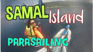 PARASAILING Adventure samal island [upl. by Sakiv]