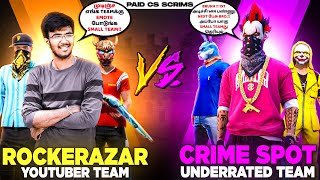 RockerAzar Gaming VS Tamil Underrated Team  என்னடா Emoteல போடுறீங்க😱Fight MRCS Update  FF IND [upl. by Ynnek]