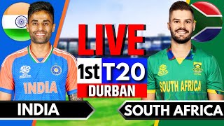 India vs South Africa 1st T20  Live Cricket Match Today  IND vs SA Live Match Today  SA Batting [upl. by Ynnij]