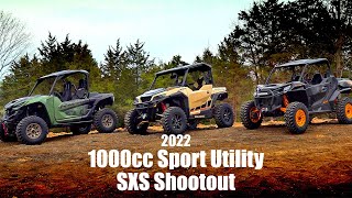 Yamaha RMAX 1000 vs CanAm Commander 1000R vs Polaris General XP 1000 Sport Utility SXS Shootout [upl. by Ahsinnek]