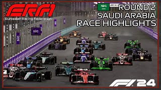 ERF1  Round 2 Saudi Arabia  50 Race Highlights  F1 24 [upl. by Carlynne]