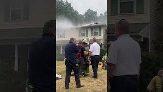 Devastating house fire destroys a family’s home Housefire structurefire firefighter [upl. by Piselli]