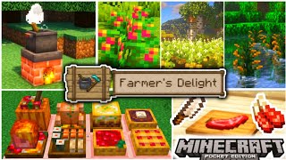 🍅FARMERS DELIGHT ADDON for MINECRAFT PE 120  119 addons [upl. by Stiles]