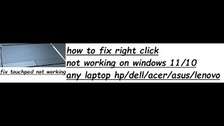 how to fix right click not working on windows 10 [upl. by Ennaed]