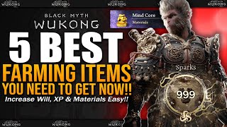 5 BEST FARMING ITEMS to INCREASE XP WILL amp Item Drop Rates  Black Myth Wukong Complete Guide [upl. by Ylrae]