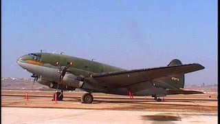 Curtis C46 Commandos at Camarillo November 3 2001 [upl. by Farand]