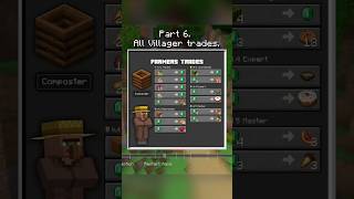 Part 6 All Villager Trades Minecraft Helpful Guides minecraft minecraftvillagers minecraftguide [upl. by Dwaine102]