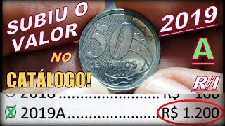 50 Centavos 2019 A de 120000 Para Colecionadores Moeda Letra A Fabricada na Holanda Invertida [upl. by Eilsehc]