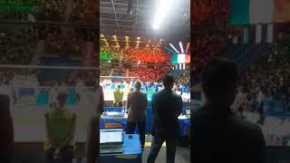 Linno italiano da brividi ai Mondiali di pallavolo maschile [upl. by Trinity]