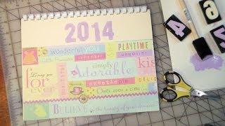 Last Minute Gift Make a Scrapbook Calendar [upl. by Pack]