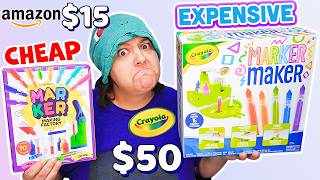 Is CHEAPER Better CHEAP Vs Expensive Viral Crayola Marker Maker Test [upl. by Naarah]