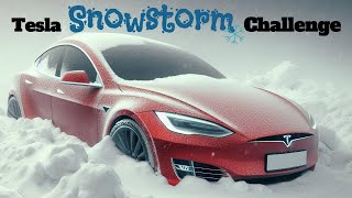 TESLA RWD IN SNOW [upl. by Ainsworth]