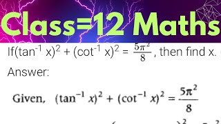 inverse trigonometric functions class 12 [upl. by Torrie228]