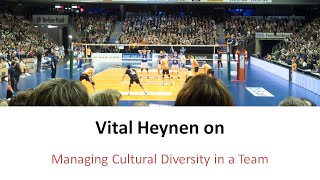 Vital Heynen Managing Cultural Diversity in a Team [upl. by Ornie]