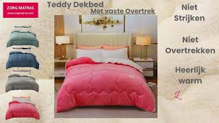 Teddy Dekbed met vaste overtrek [upl. by Einohtna75]