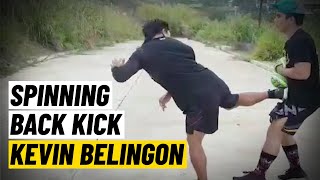 Kevin Belingon How To Throw A KNOCK OUT Spinning Kick [upl. by Aras]