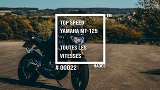 TOP SPEED YAMAHA MT125  TOUTES LES VITESSES [upl. by Adnarim]