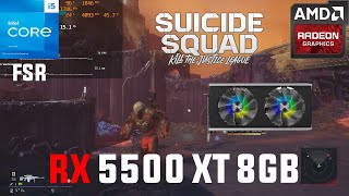 Suicide Squad RX 5500 XT 8GB All Settings Tested 1080p FSR [upl. by Nellac]