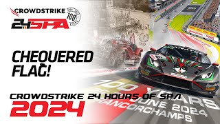 Final Laps amp Chequered Flag  CrowdStrike 24 Hours of Spa  Fanatec GT Europe 2024 [upl. by Mehalek177]