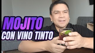 Como preparar un MOJITO con VINO TINTO semidulce l El Cóctel del VERANO [upl. by Novikoff]