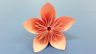 How to make a Kusudama Paper Flower  Easy origami Kusudama for beginners making  DIYPaper Crafts [upl. by Otrebire701]