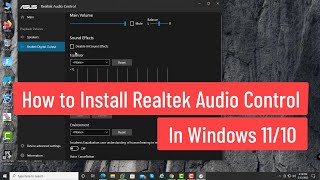 How To Download amp Install Realtek HD Audio Driver In Windows 11 amp 10  StepbyStep Guide [upl. by Willey407]