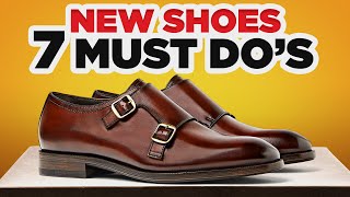 New Leather Shoes 7 MUST DOS Before Wearing [upl. by Buck738]