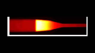 Samples focused in isotachophoresis ITP as they pass through a taper in a channel [upl. by Anahgem]